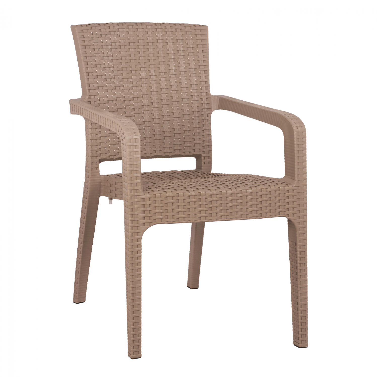 Πολυθρόνα κήπου “BOCA” από PP σε χρώμα cappuccino 57,5×59,5×86