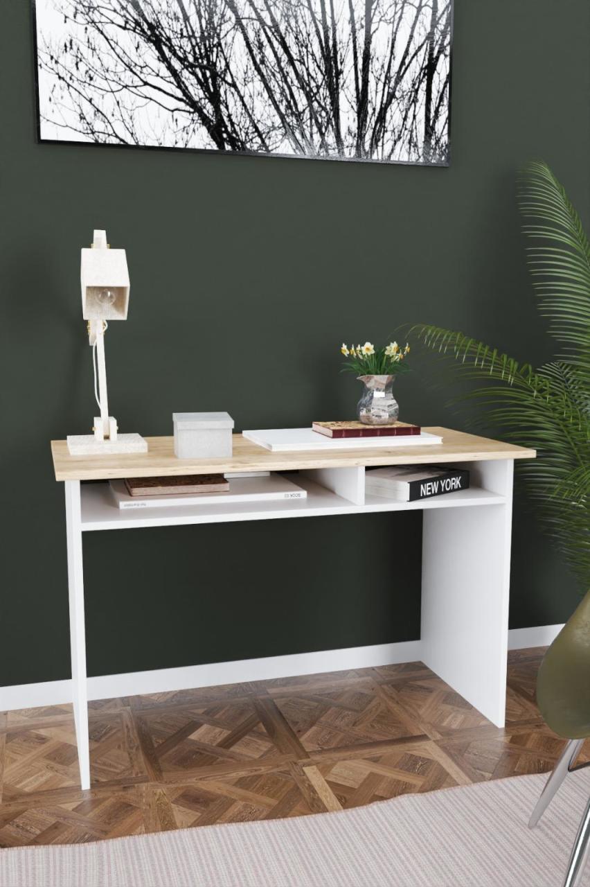 Γραφείο εργασίας “OLIVE” σε χρώμα λευκό/sonoma 115x60x74