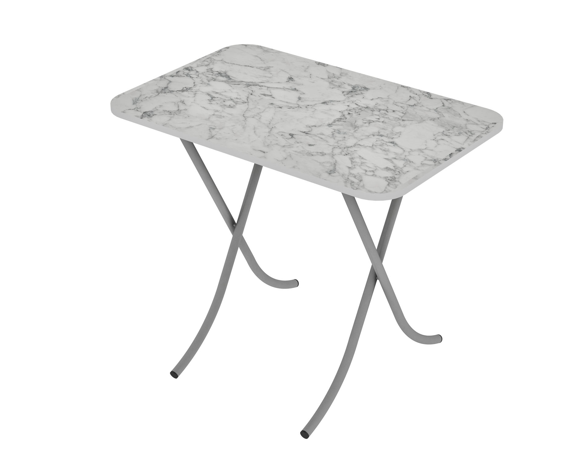 Tραπέζι “MOUNTAIN TOP” πτυσσόμενο από mdf/μέταλλο σε χρώμα λευκό μαρμάρου 60x90x75