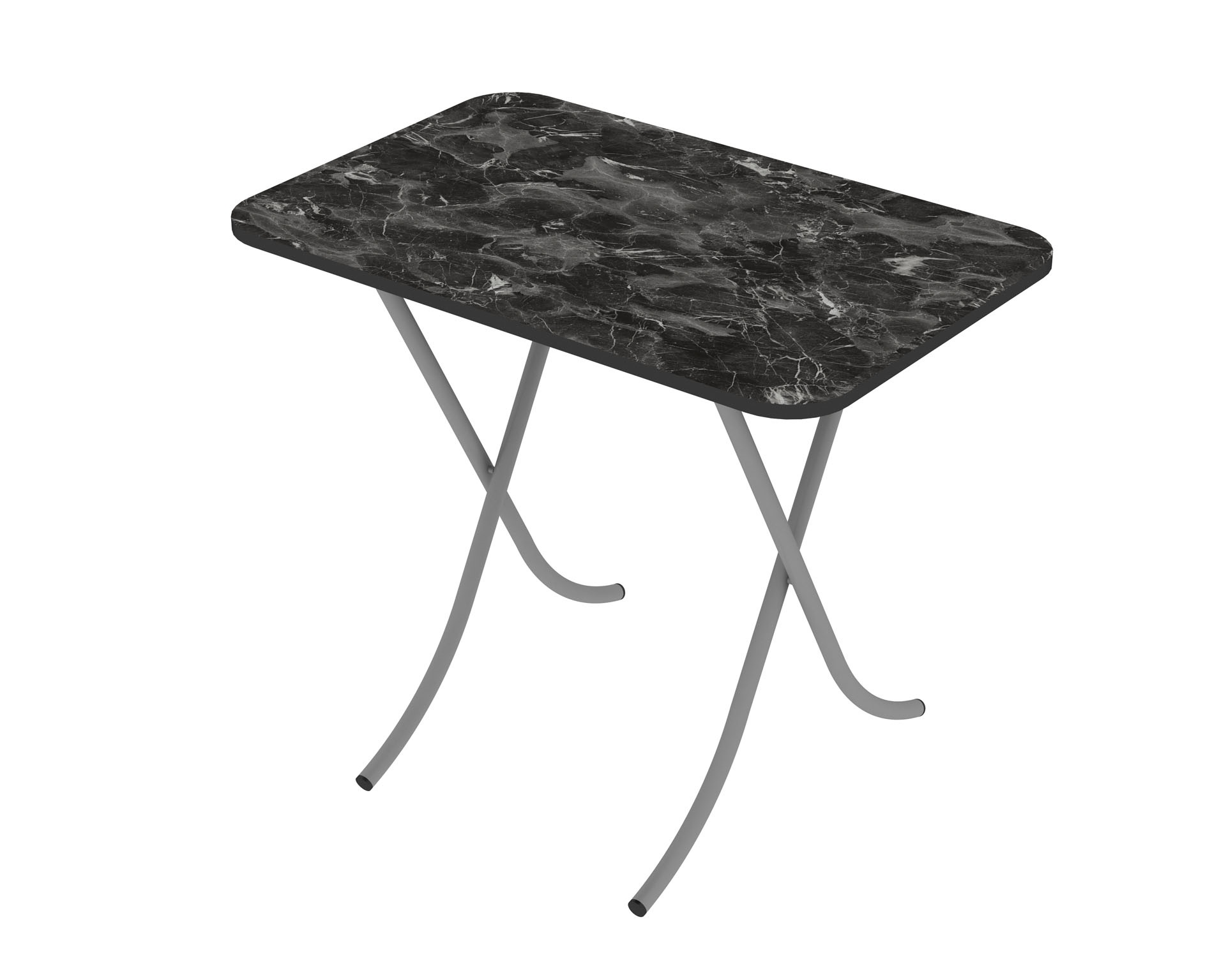 Tραπέζι “MOUNTAIN TOP” πτυσσόμενο από mdf/μέταλλο σε χρώμα μαύρο μαρμάρου 60x90x75
