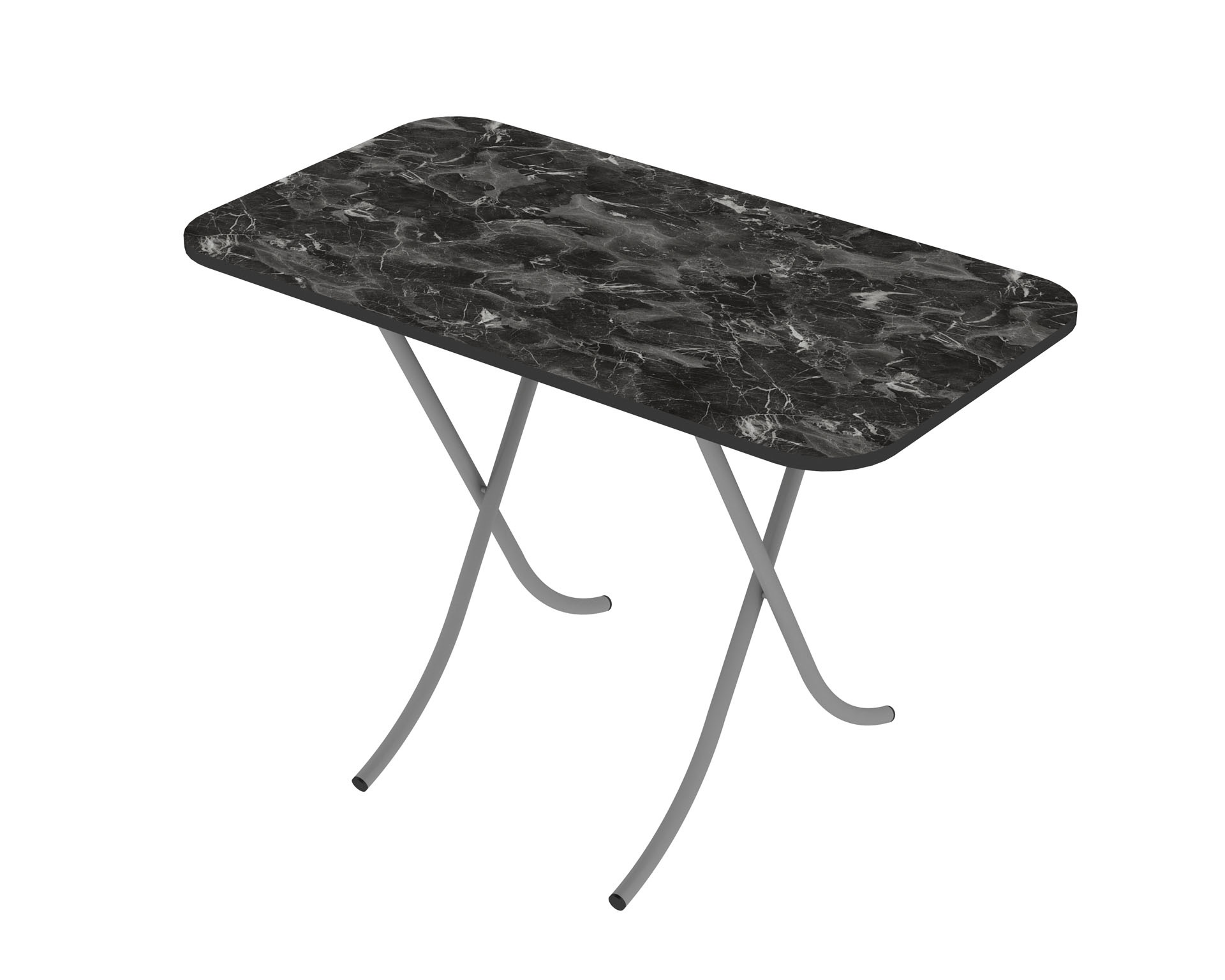 Tραπέζι “MOUNTAIN TOP” πτυσσόμενο από mdf/μέταλλο σε χρώμα μαύρο μαρμάρου 110x60x75