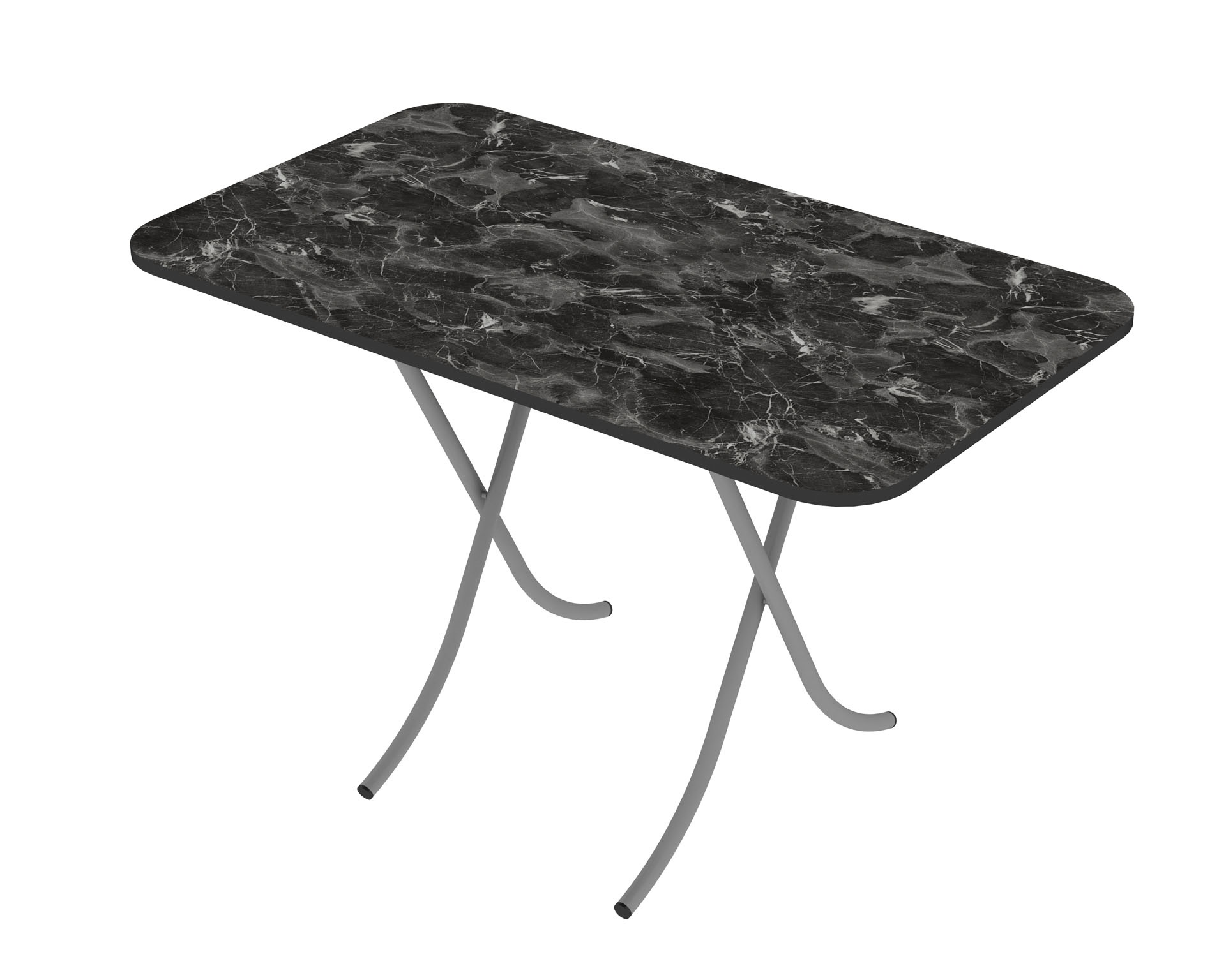 Tραπέζι “MOUNTAIN TOP” πτυσσόμενο από mdf/μέταλλο σε χρώμα μαύρο μαρμάρου 120x70x75