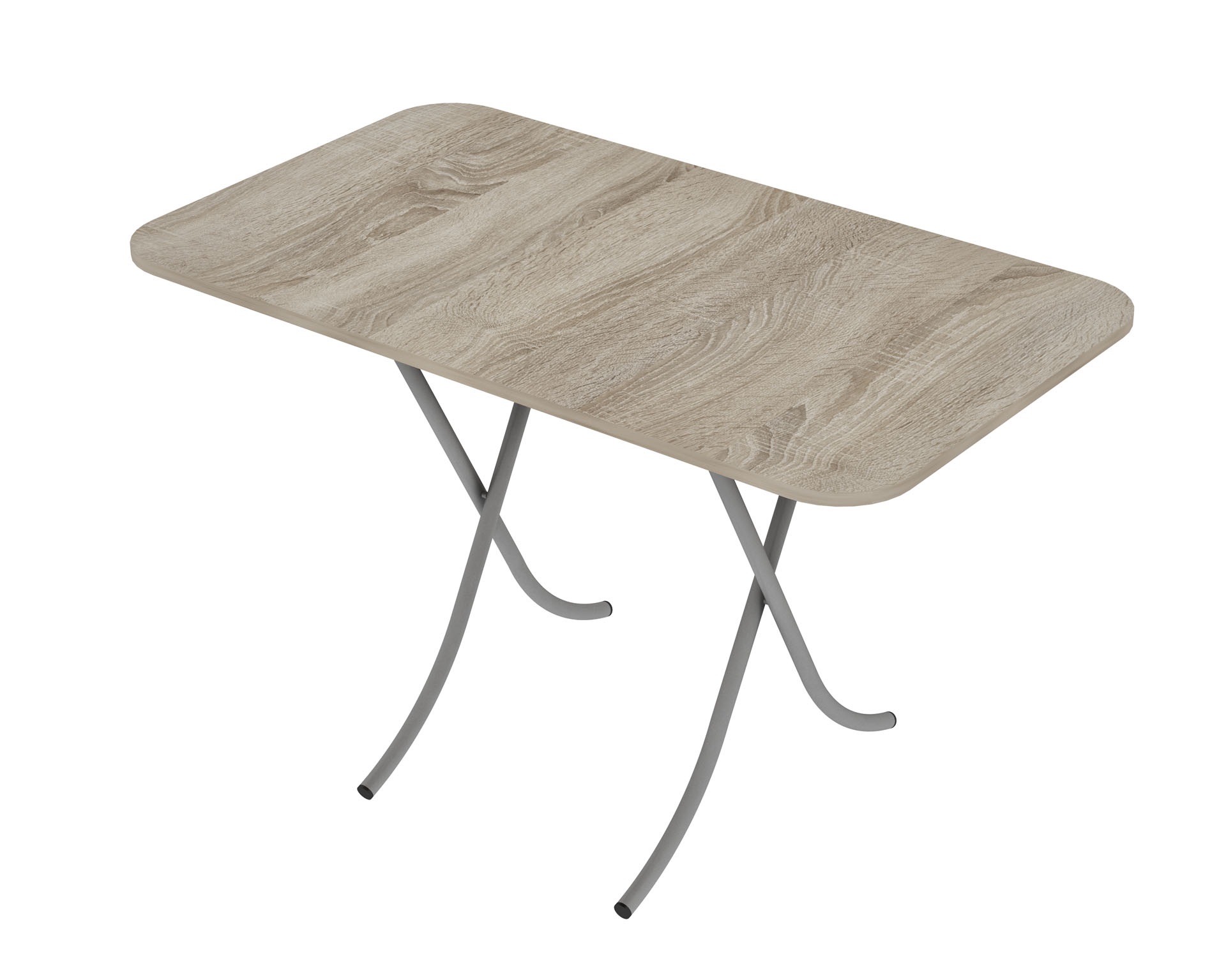 Tραπέζι “MOUNTAIN TOP” πτυσσόμενο από mdf/μέταλλο σε χρώμα σονόμα 120x70x75
