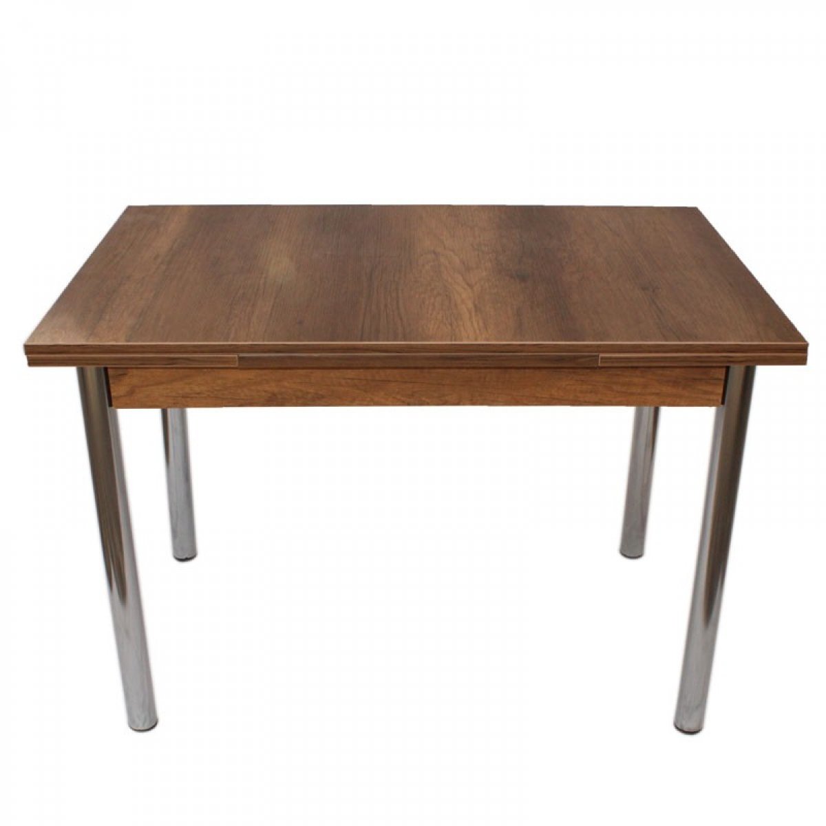 Τραπέζι “ROLLING” ορθογώνιο ανοιγόμενο από mdf/μέταλλο σε χρώμα καρυδί 110x70x75