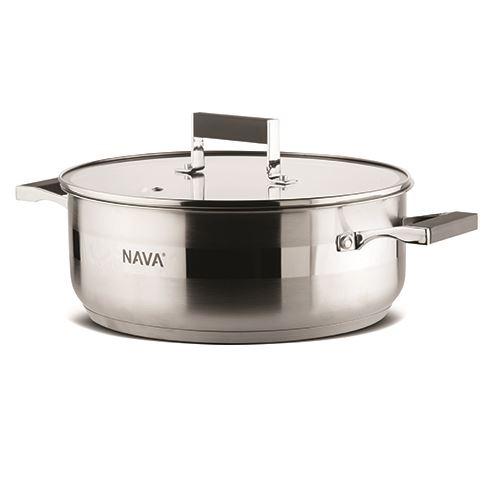Ανοξείδωτη ημίχυτρα “NAVA” 28cm