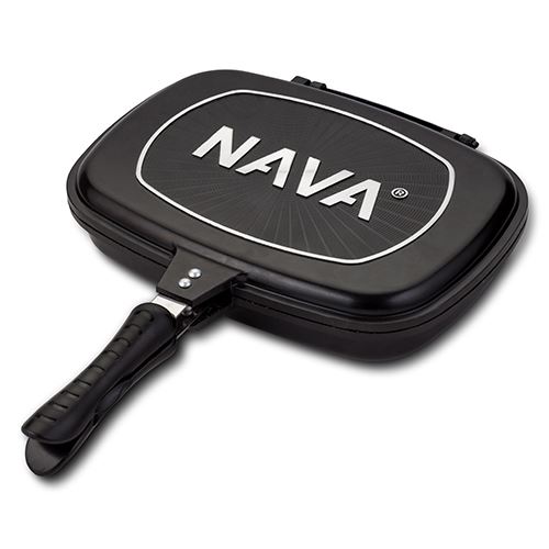 Διπλή γκριλιέρα “NAVA” με αντικολλητική επίστρωση stone 32cm