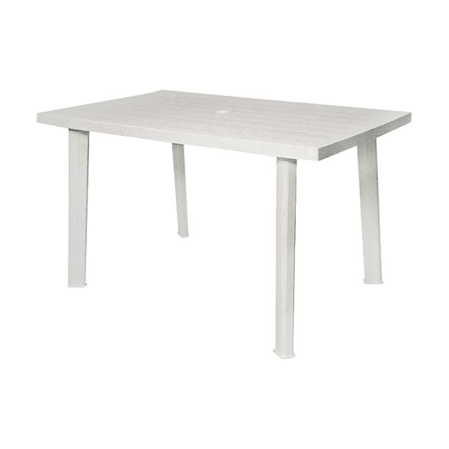Τραπέζι “VELO” από πλαστικό σε λευκό χρώμα 125x75x72