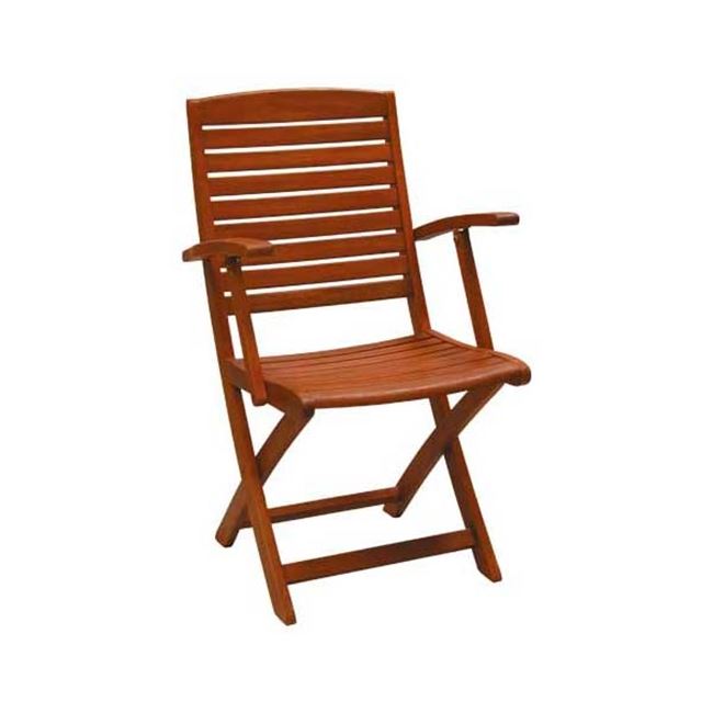 Πολυθρόνα “SPOT” ξύλινη σε καρυδί χρώμα 56x58x90