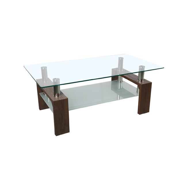 Τραπεζάκι σαλονιού “CAMERON” σε καρυδί χρώμα 110x60x45