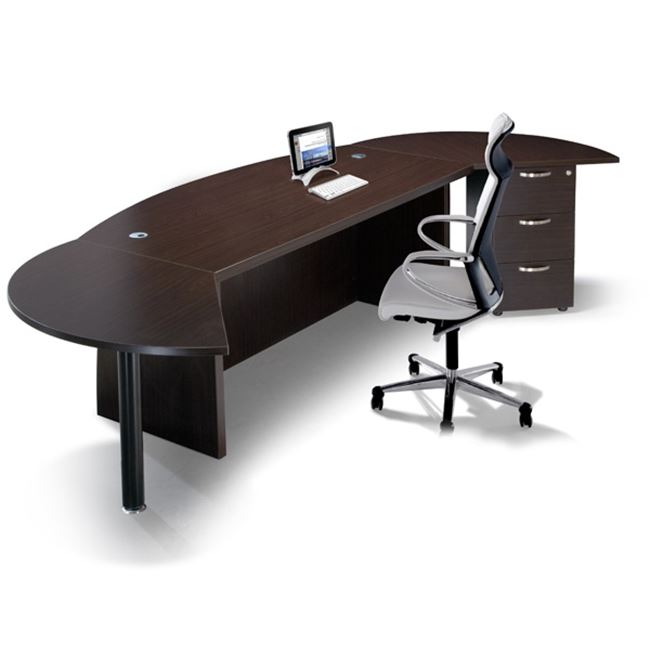 Γραφείο-σύνθεση “EXECUTIVE” σε βέγγε χρώμα 180x90x40