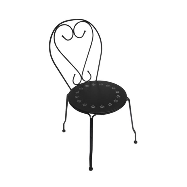 Καρέκλα “BISTRO” μεταλλική σε μαύρο χρώμα 41x48x90
