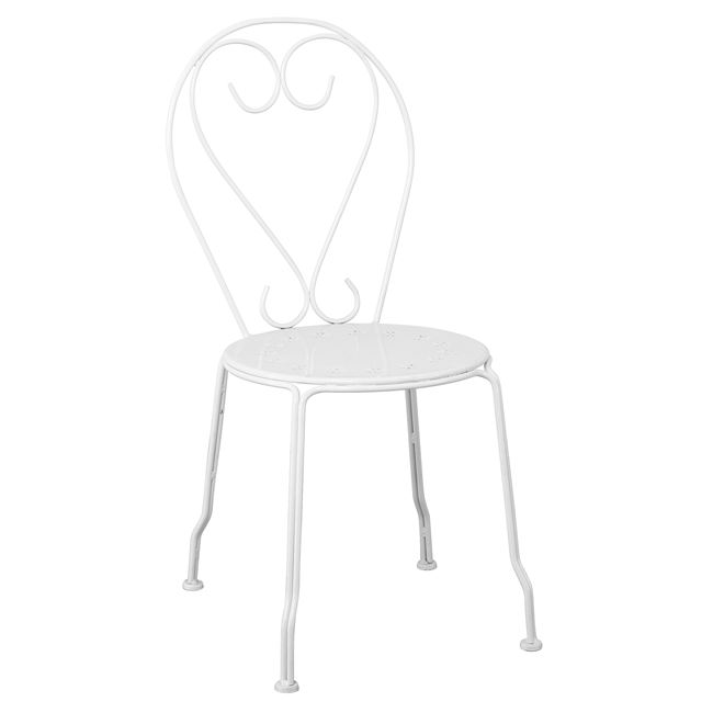 Καρέκλα “BISTRO” μεταλλική σε λευκό χρώμα 41x48x90