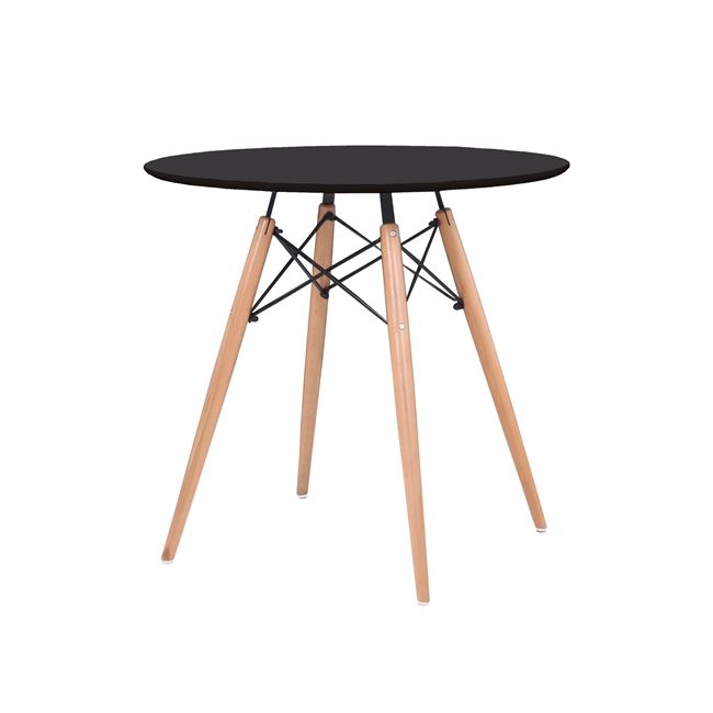 Τραπέζι “ART Wood ” σε χρώμα μαύρο 80×74