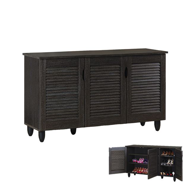 Παπουτσοθήκη σε χρώμα zebrano 114x34x68