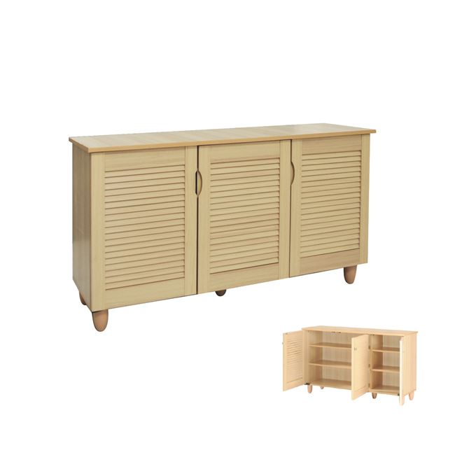 Παπουτσοθήκη σε φυσικό χρώμα 114x34x68