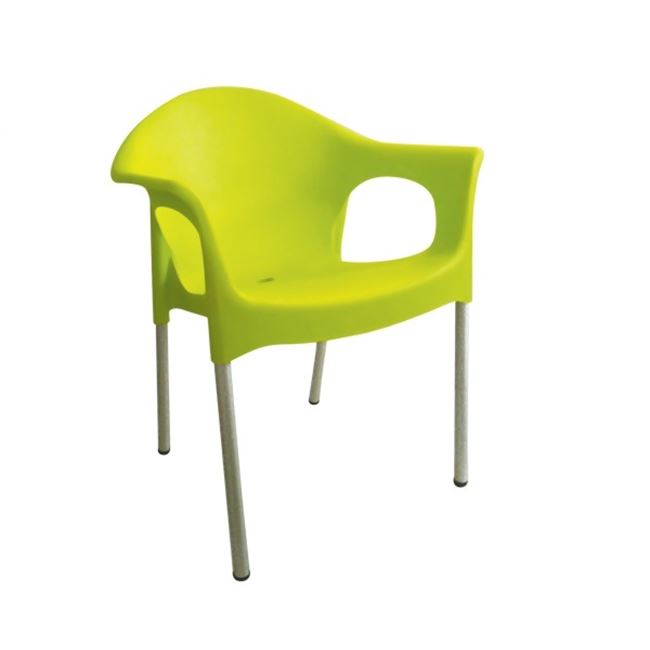 Πολυθρόνα “MARY” από πολυπροπυλένιο σε lime χρώμα 59x50x76