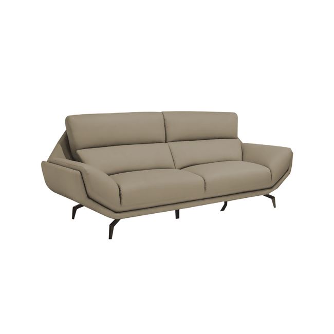 Καναπές “GALANT” τριθέσιος rubica leather σε mocha 239x97x100