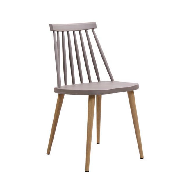 Καρέκλα “LAVIDA” μεταλλική-pp σε χρώμα sand-beige 43x48x77