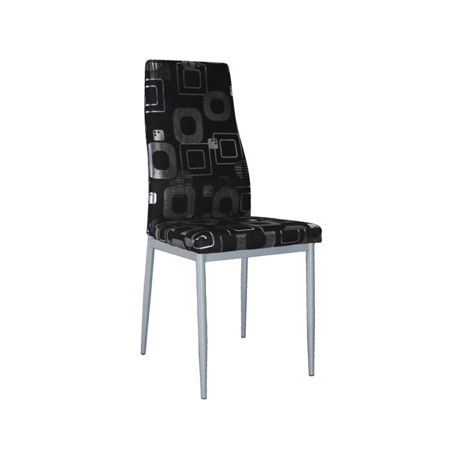 Καρέκλα “JETTA-I DECO μεταλλική-υφασμάτινη σε μαύρο deco 40x50x95
