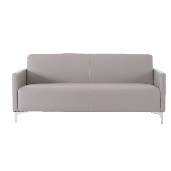 Καναπές “STYLE” διθέσιος από pu σε sand grey χρώμα 112x71x72