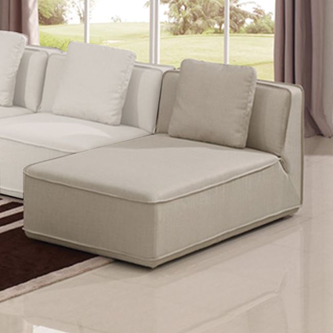 Ανάκλινδρο “INFINITY” υφασμάτινο σε χρώμα sand 159x80x82