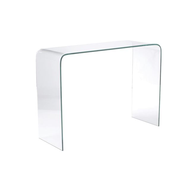 Κονσόλα “GLASSER” γυάλινη διάφανο 110x35x75