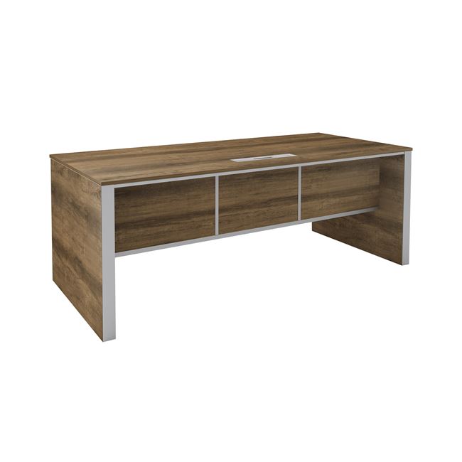 Γραφείο “ALPINE” σε χρώμα καφέ-δρυς 160x80x75