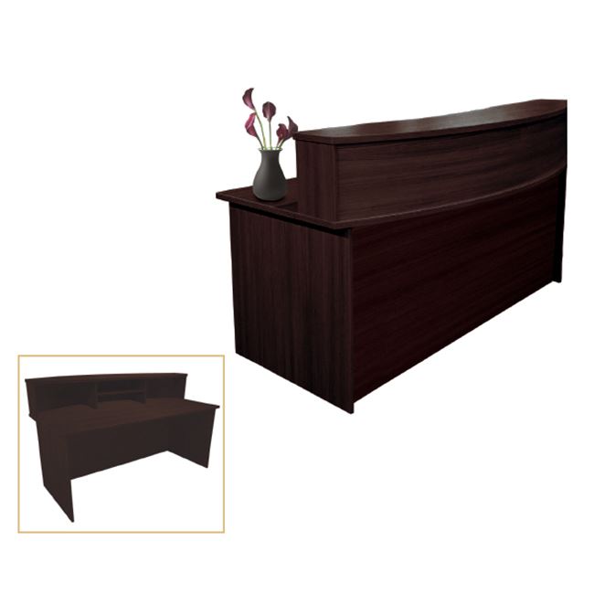 Γραφείο reception σε χρώμα βέγγε 180x90x105