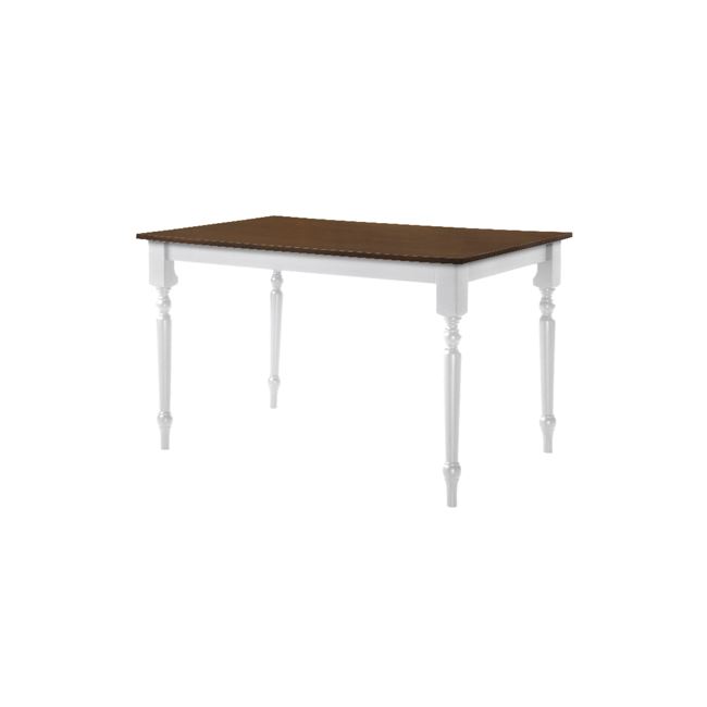 Τραπέζι “SALOON” σε καρυδί-λευκό χρώμα 150x90x74