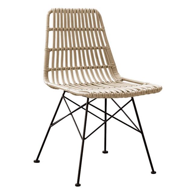 Καρέκλα κήπου “SALSA” wicker σε χρώμα φυσικό 48x59x80