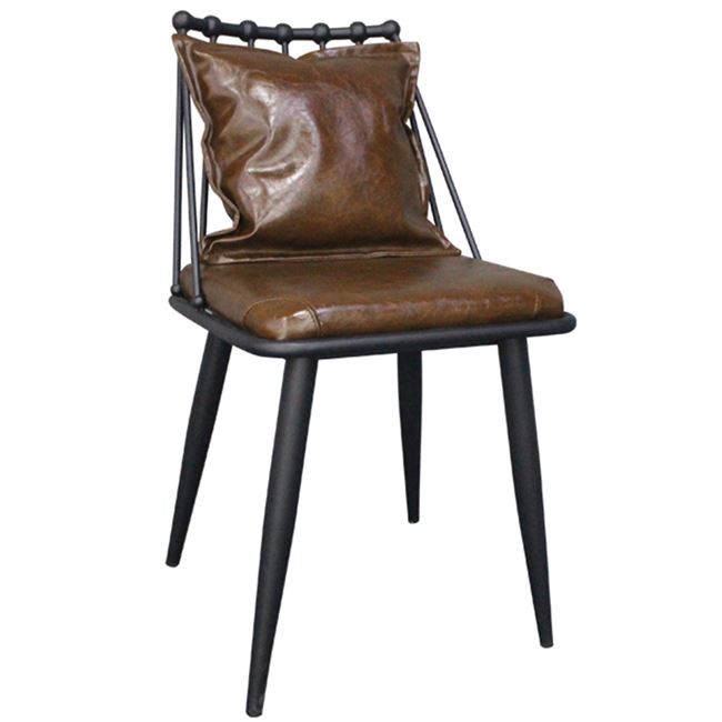 Καρέκλα «DANTE» μεταλλική σε χρώμα μαύρο 53x43x106