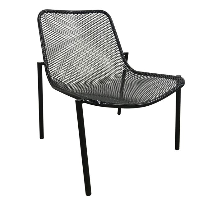 Καρέκλα “SMITH” μεταλλική σε μαύρο χρώμα 55x65x70