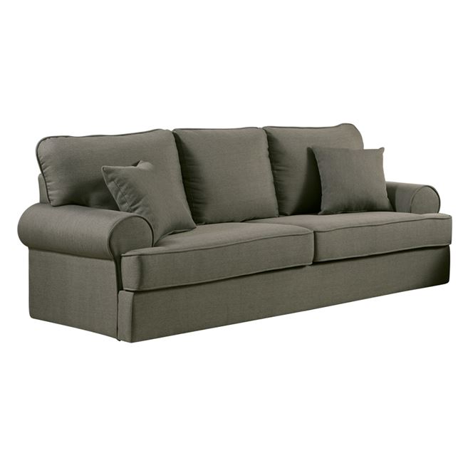 Καναπές “ROBINSON” τριθέσιος υφασμάτινος σε καφέ χρώμα 199x87x88