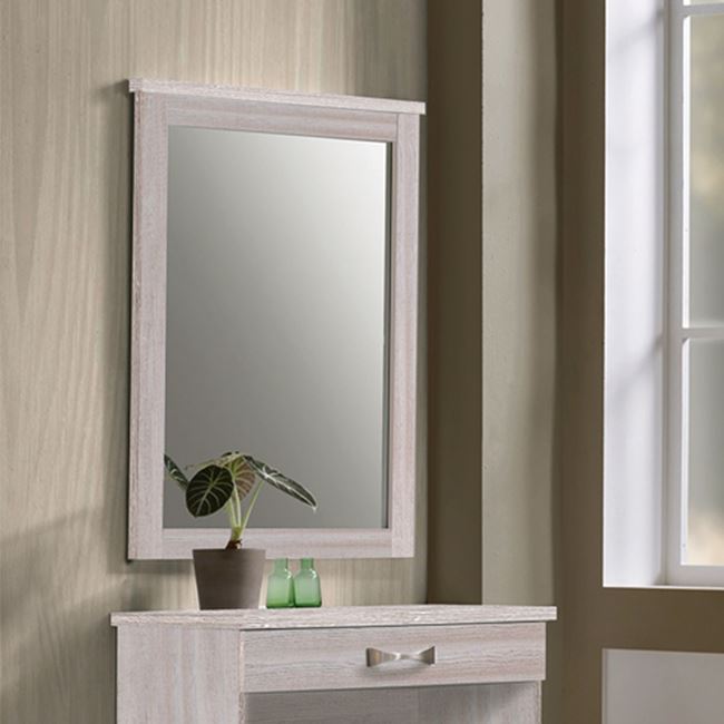 Καθρέπτης “LIFE” σε χρώμα white wash 72x93x4,4