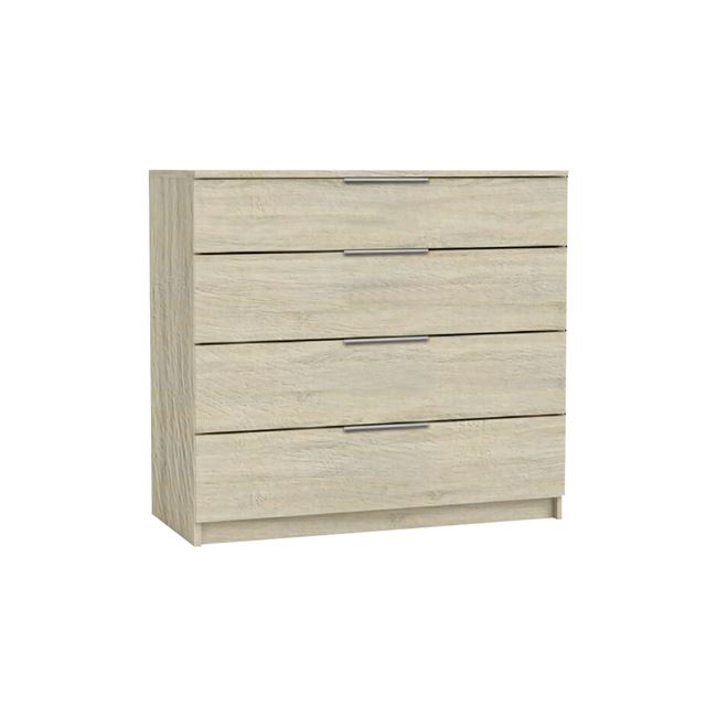Συρταριέρα “DRAWER” με 4 συρτάρια σε χρώμα σονόμα 80x40x83