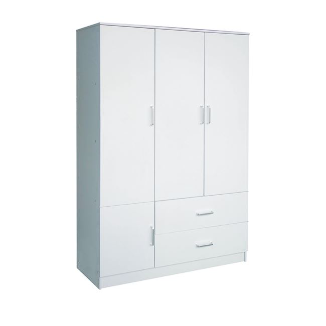 Ντουλάπα “CLOSET” τρίφυλλη σε λευκό χρώμα 120x50x180