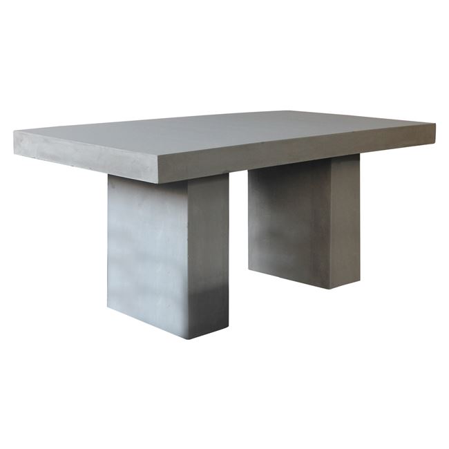 Τραπέζι “CONCRETE” από τσιμέντο σε χρώμα γκρι 160x90x75