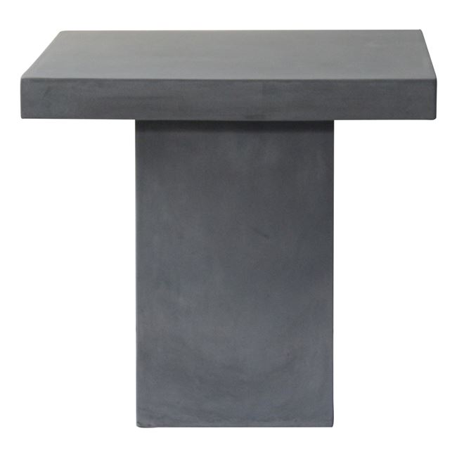 Τραπέζι “CONCRETE” από τσιμέντο σε χρώμα γκρι 80x80x75