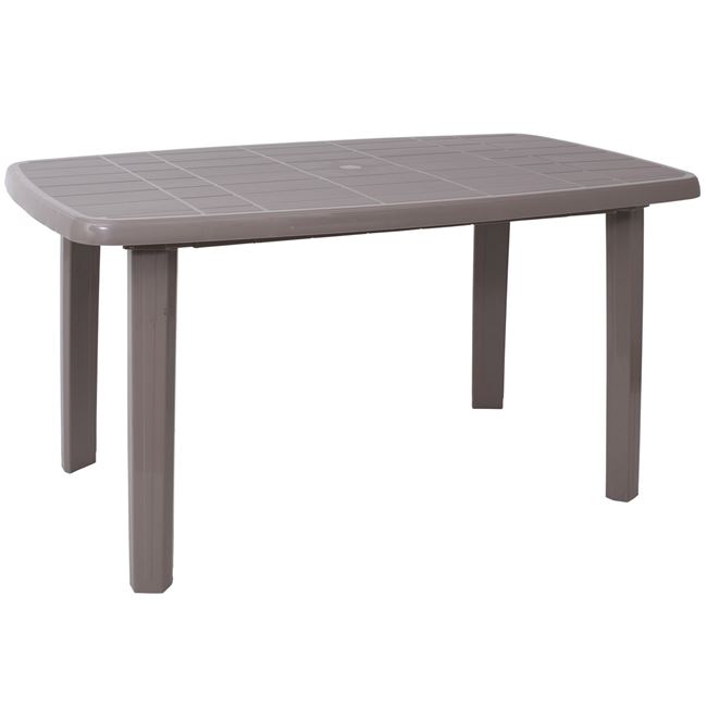 Τραπέζι “SORRENTO” από PP σε χρώμα τορτόρα 140x80x74