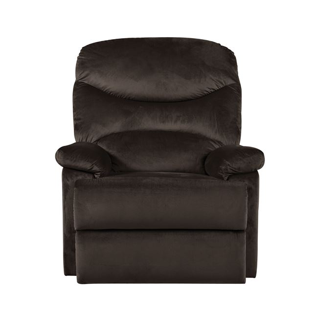 Πολυθρόνα "LUISA" από ύφασμα σε χρώμα σκούρο καφέ 80x90x99