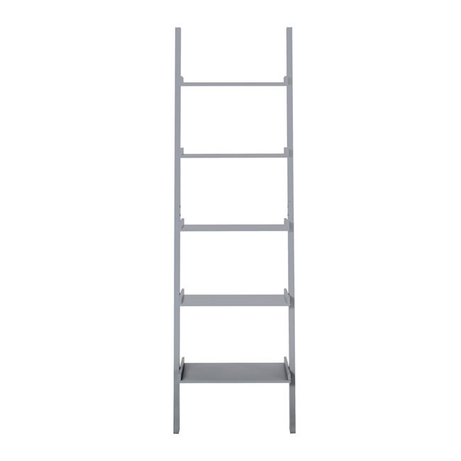 Βιβλιοθήκη ραφιέρα “SHELF” από MDF σε χρώμα γκρι 56x32x189