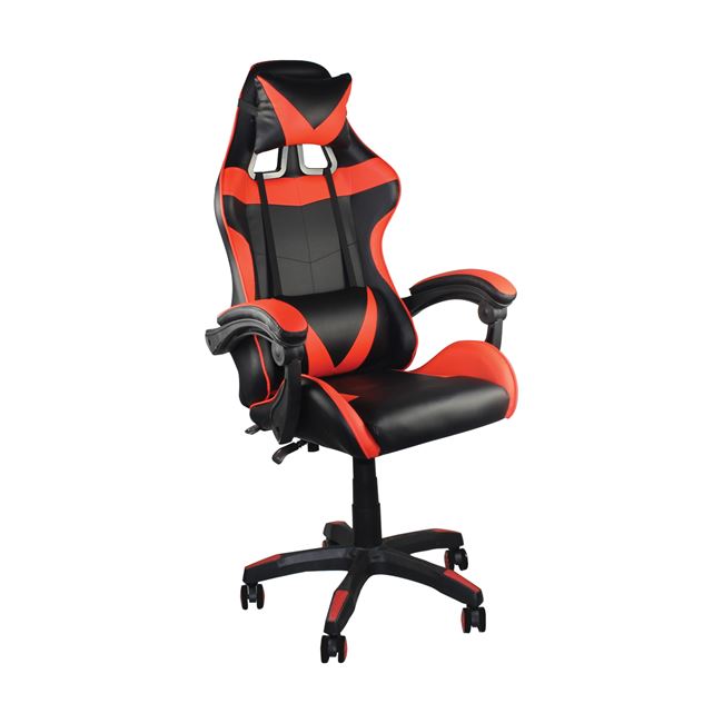 Πολυθρόνα gaming “BF7850” από PU σε χρώμα μαύρο/κόκκινο 63x70x117/127