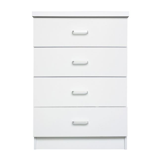 Συρταριέρα “DRAWER” από mdf σε χρώμα λευκό 60x40x80