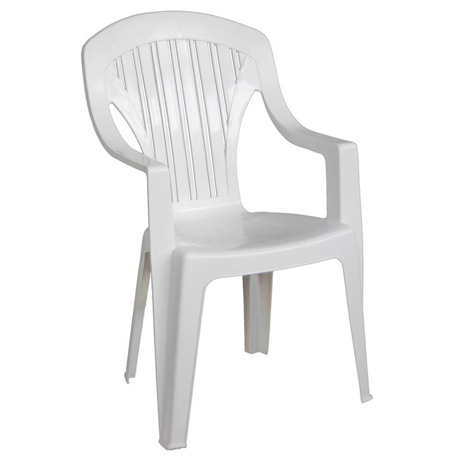 Πολυθρόνα “TROPEA” στοιβαζόμενη από PP σε χρώμα λευκή 58x57x89