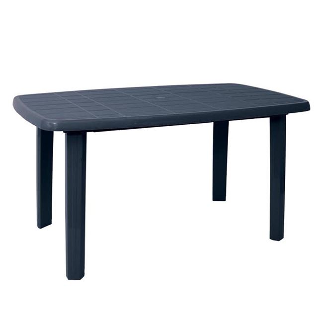 Τραπέζι “SORRENTO” πλαστικό οβαλ σε χρώμα ανθρακί 140x80x74