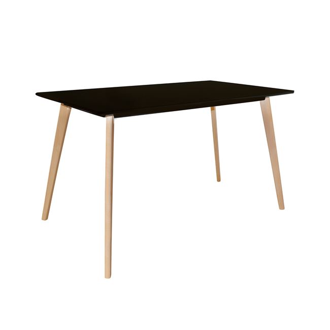 Τραπέζι “MARTIN” από ξύλο/MDF σε φυσικό/μαύρο χρώμα 120x70x75