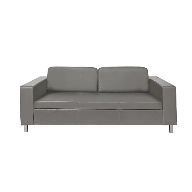 Καναπές τριθέσιος “ALAMO” από PU σε χρώμα γκρι 199x85x82