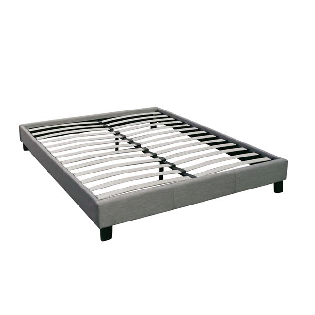 Κρεβάτι υπόστρωμα “WILTON” από PU σε χρώμα γκρι 167x211x29
