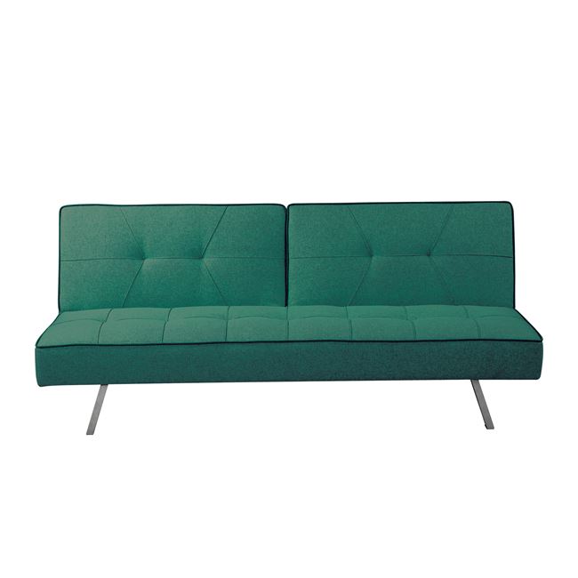 Καναπές-κρεβάτι τριθέσιος “TAPE” από ύφασμα σε πράσινο χρώμα 175x82x77