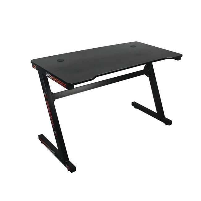 Γραφείο gaming από μέταλλο σε μαύρο χρώμα 120x60x75